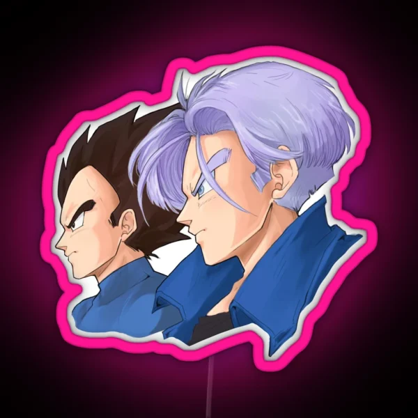 Vegeta And Trunks RGB Neon Sign