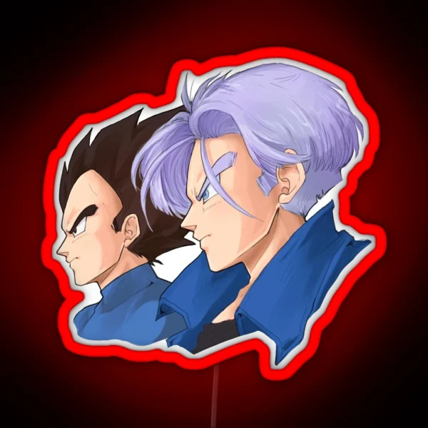 Vegeta And Trunks RGB Neon Sign