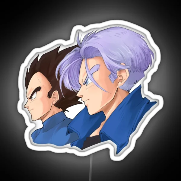 Vegeta And Trunks RGB Neon Sign