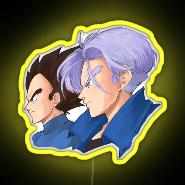 Vegeta And Trunks RGB Neon Sign