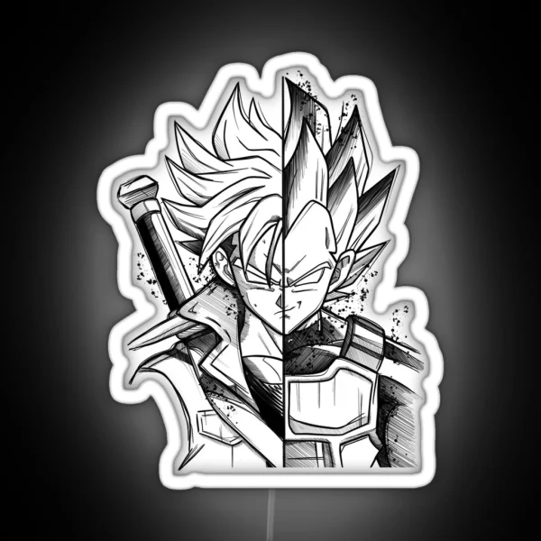 Vegeta And Trunks RGB Neon Sign