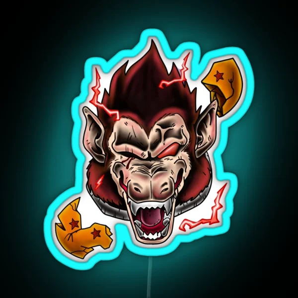 Vegeta Ape Prince Of Saiyan RGB Neon Sign
