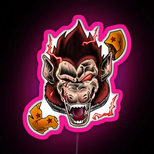 Vegeta Ape Prince Of Saiyan RGB Neon Sign