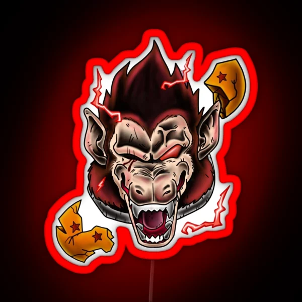 Vegeta Ape Prince Of Saiyan RGB Neon Sign