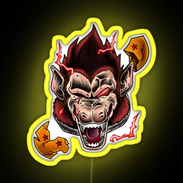 Vegeta Ape Prince Of Saiyan RGB Neon Sign