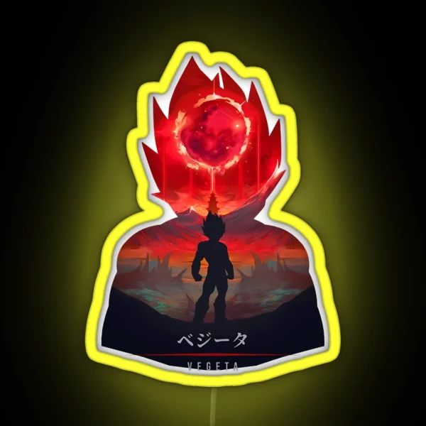 Vegeta Bloody Illusion RGB Neon Sign