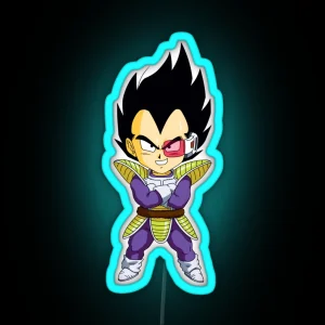 Vegeta Chibi DBZ RGB Neon Sign