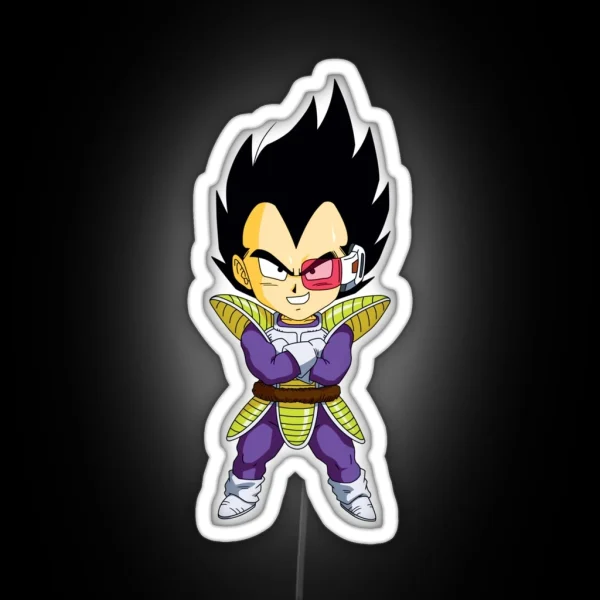 Vegeta Chibi DBZ RGB Neon Sign