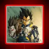 Vegeta's iconic DBZ neon sign in bold red color.