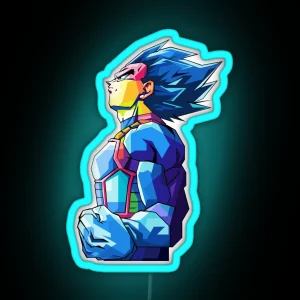 Vegeta Dragonball RGB Neon Sign