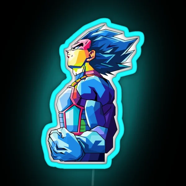 Vegeta Dragonball RGB Neon Sign