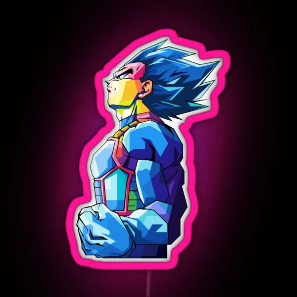 Vegeta Dragonball RGB Neon Sign