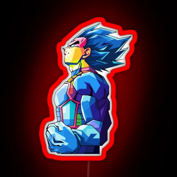 Vegeta Dragonball RGB Neon Sign