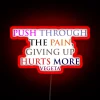 Dragon Ball Z Motivational Quote RGB Neon Sign with Vegeta's Iconic Portrait