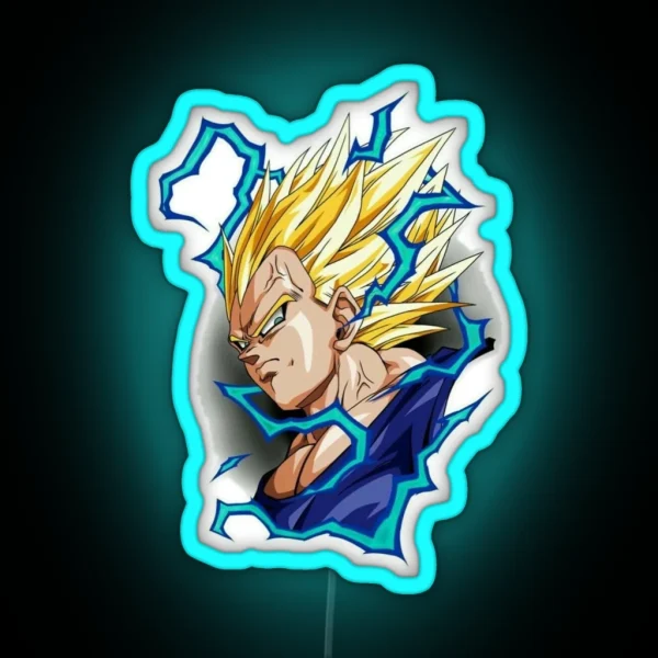 Vegeta From Dragon Ball Z RGB Neon Sign