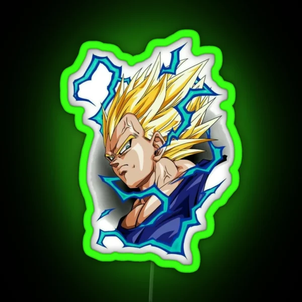 Vegeta From Dragon Ball Z RGB Neon Sign