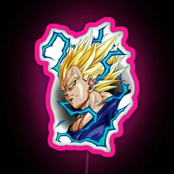 Vegeta From Dragon Ball Z RGB Neon Sign