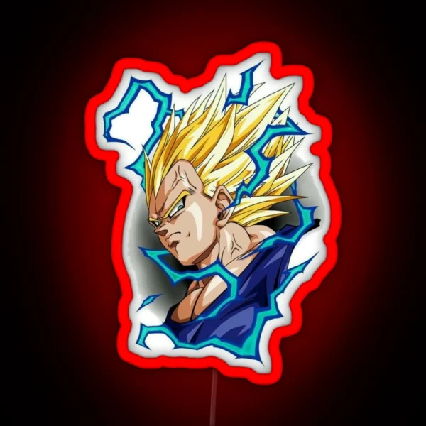 Vegeta From Dragon Ball Z RGB Neon Sign