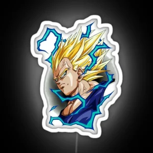 Vegeta From Dragon Ball Z RGB Neon Sign