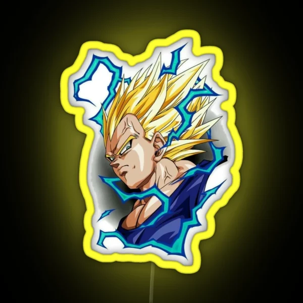 Vegeta From Dragon Ball Z RGB Neon Sign