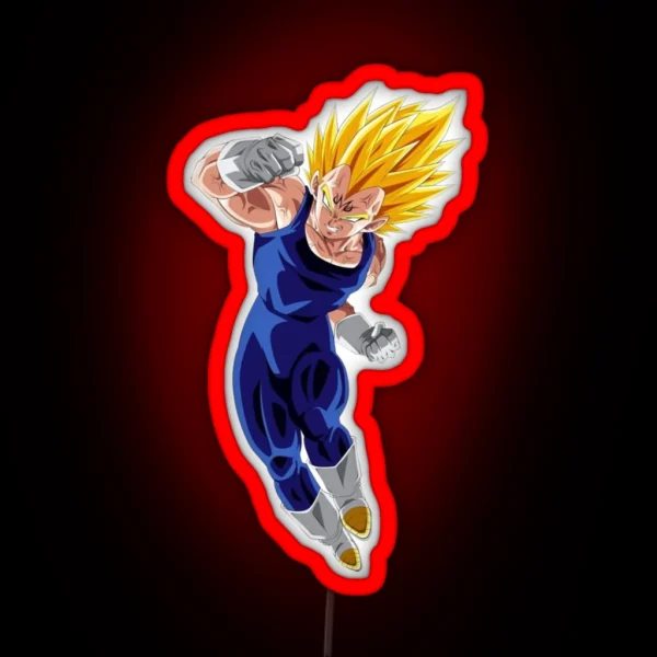 Vegeta Majin Ssj2 RGB Neon Sign