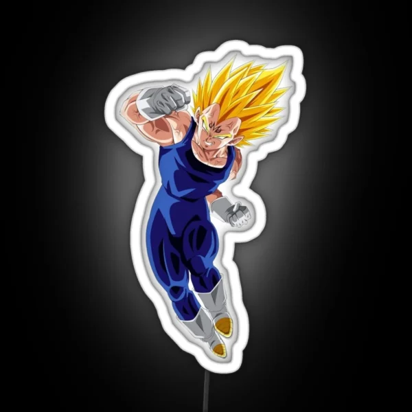 Vegeta Majin Ssj2 RGB Neon Sign