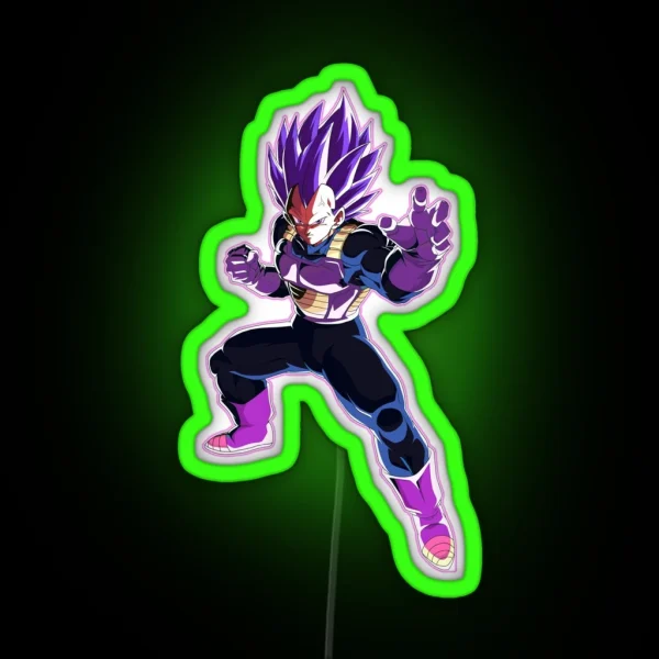 Vegeta New Form God Of Destruction RGB Neon Sign