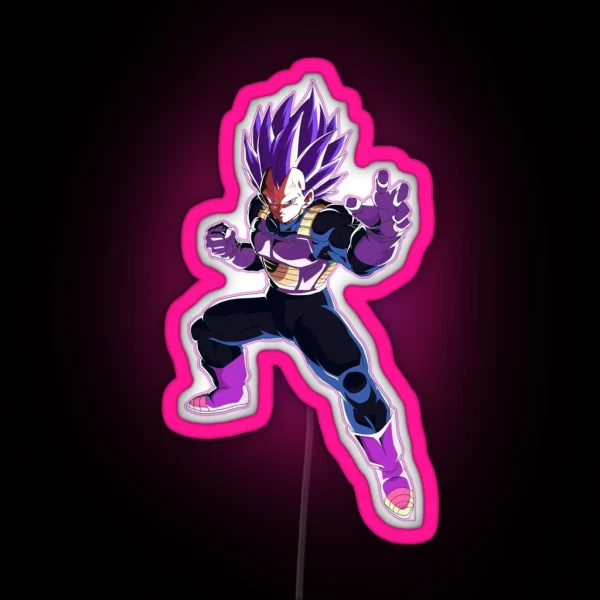 Vegeta New Form God Of Destruction RGB Neon Sign