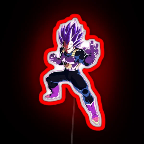 Vegeta New Form God Of Destruction RGB Neon Sign