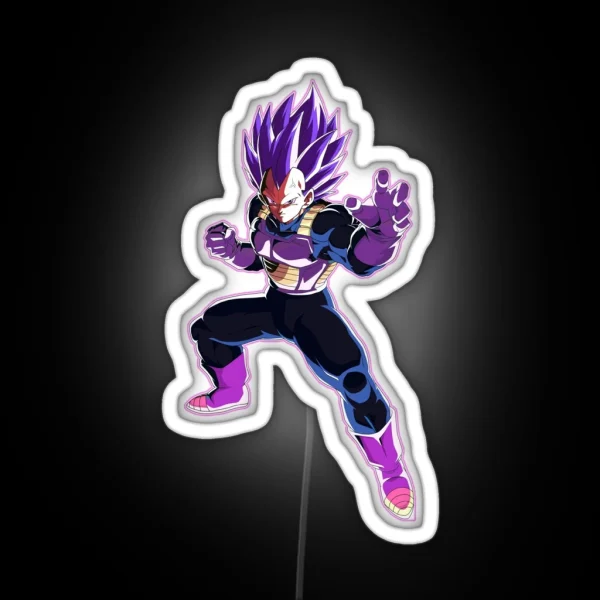 Vegeta New Form God Of Destruction RGB Neon Sign