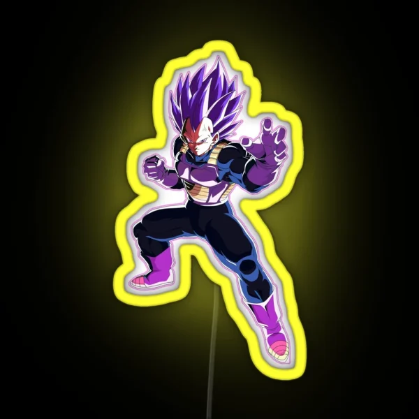 Vegeta New Form God Of Destruction RGB Neon Sign