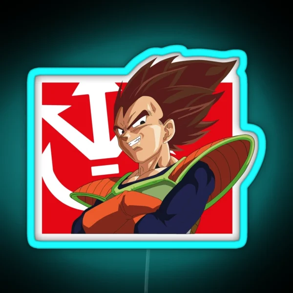 Vegeta Original Red RGB Neon Sign