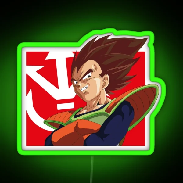 Vegeta Original Red RGB Neon Sign
