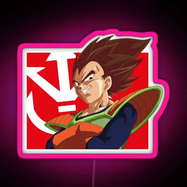 Vegeta Original Red RGB Neon Sign