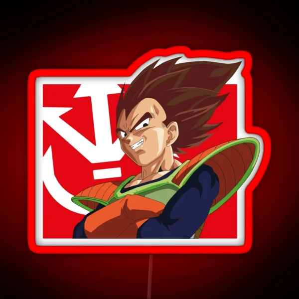 Vegeta Original Red RGB Neon Sign