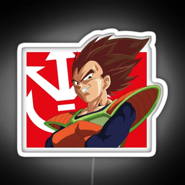 Vegeta Original Red RGB Neon Sign