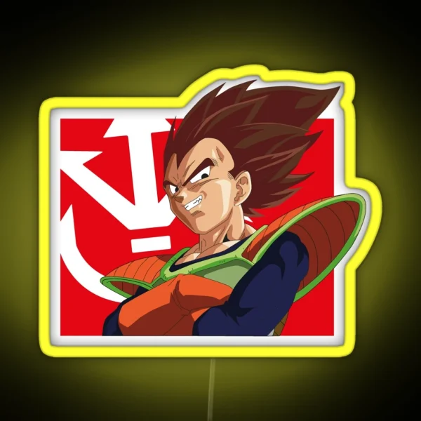 Vegeta Original Red RGB Neon Sign