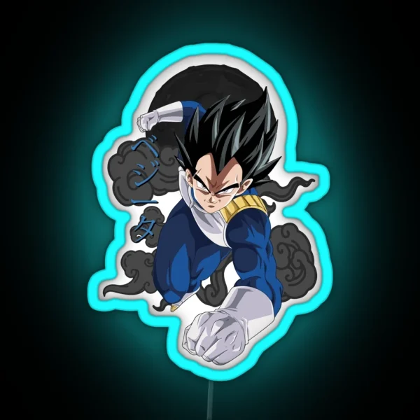 Vegeta Prince Dragon Ball RGB Neon Sign