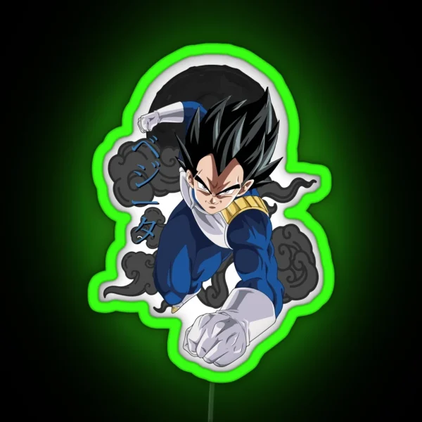 Vegeta Prince Dragon Ball RGB Neon Sign