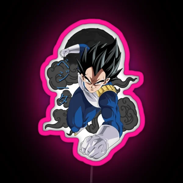 Vegeta Prince Dragon Ball RGB Neon Sign