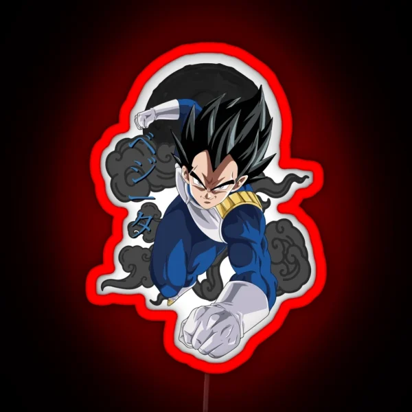 Vegeta Prince Dragon Ball RGB Neon Sign