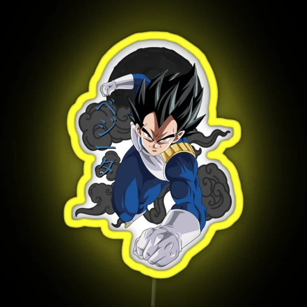 Vegeta Prince Dragon Ball RGB Neon Sign