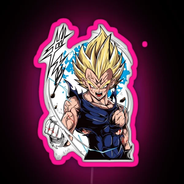 Vegeta RGB Neon Sign