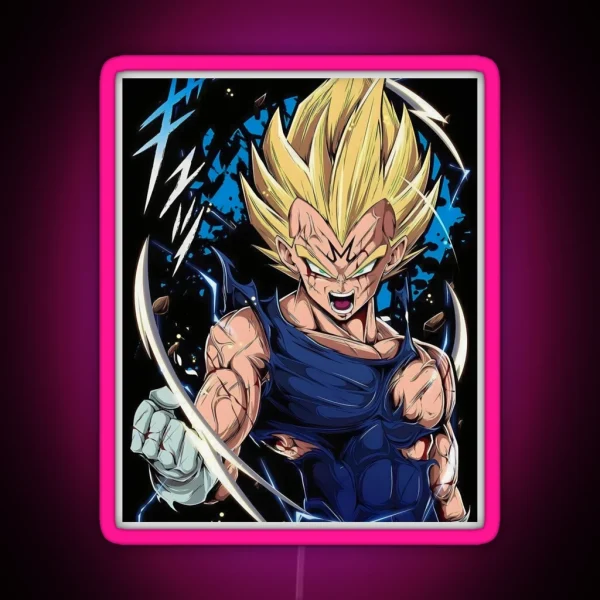 Vegeta RGB Neon Sign