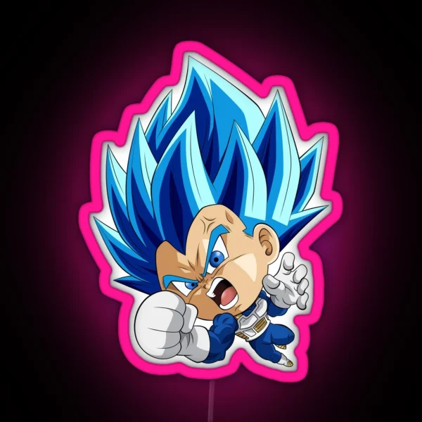 Vegeta Super Blue Evolution RGB Neon Sign