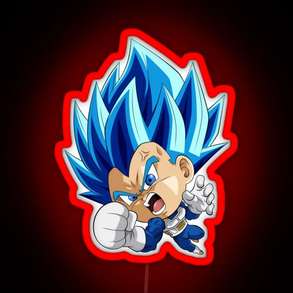 Vegeta Super Blue Evolution RGB Neon Sign