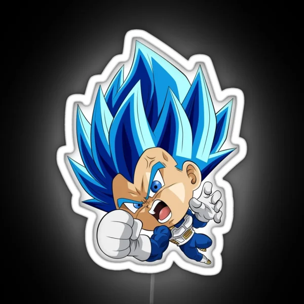Vegeta Super Blue Evolution RGB Neon Sign