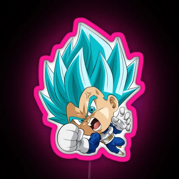 Vegeta Super Blue Evolution RGB Neon Sign