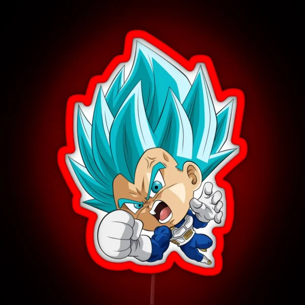 Vegeta Super Blue Evolution RGB Neon Sign