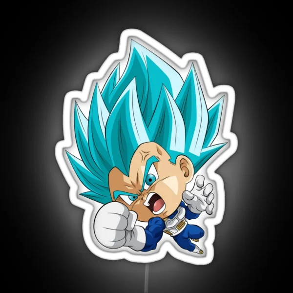 Vegeta Super Blue Evolution RGB Neon Sign